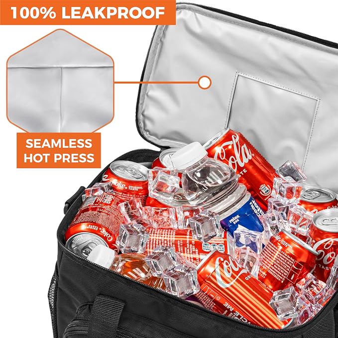 OPUX Soft Cooler Bag, Insulated Collapsible Lunch Cooler Tote - Image 7