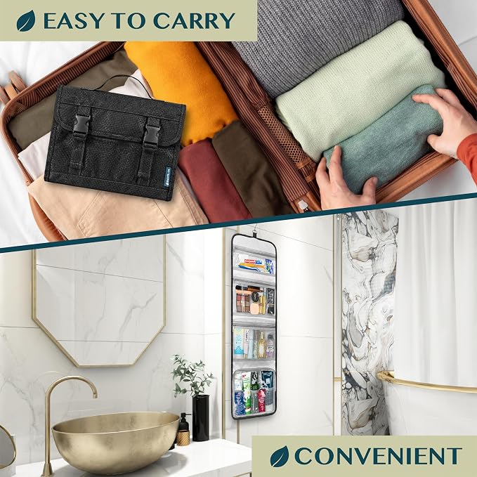 PAVILIA Travel Hanging Toiletry Bag - Image 6