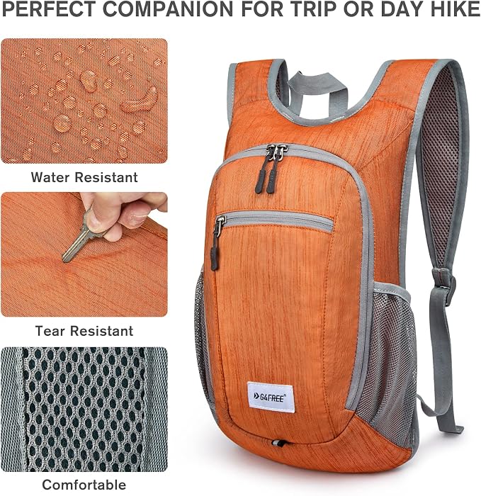 G4Free 10L/15L Hiking Backpack Lightweight Packable Hiking Daypack Small Travel - Image 5