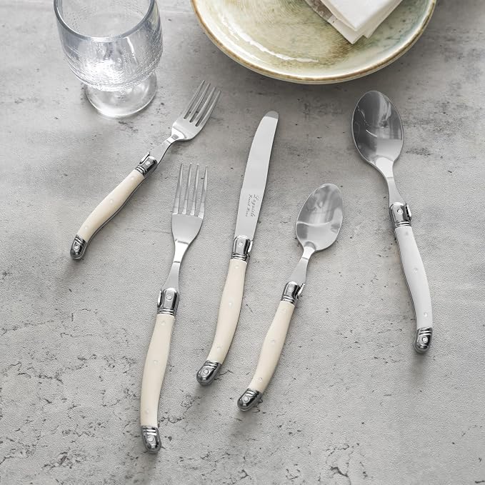 French Home Laguiole 20 Piece Flatware Set – 18/10 Stainless Steel Flatware Set - Image 5