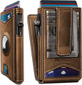 Airtag Wallet for Men, with Money Clip Gift Boxed, Slim Front Pocket Wallet by Miyozi