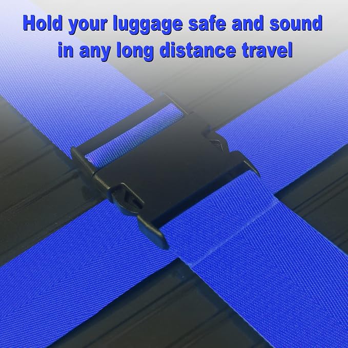 Luggage Straps for Suitcases TSA Approved Travel Belt 8 Pack by Chelmon - Image 4
