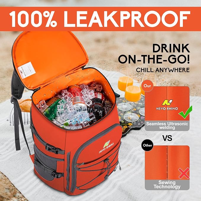 N NEVO RHINO Backpack Coolers Insulated Leak Proof 36/54 Cans, Portable - Image 3