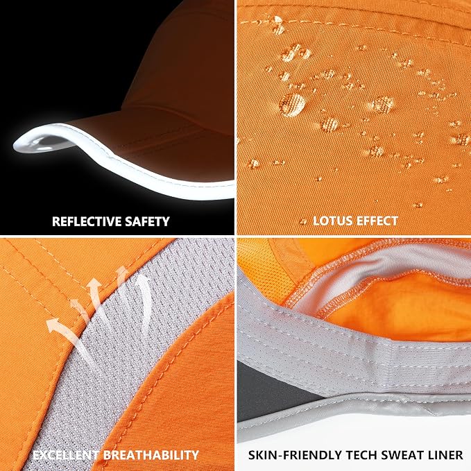 GADIEMKENSD Reflective Folding Outdoor Hat Unstructured Design UPF 50+ Sun - Image 6