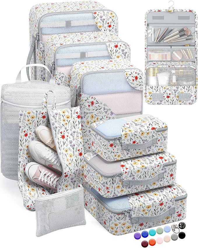 ALL INCLUDED 10 Set Durable Packing Cubes by OlarHike
