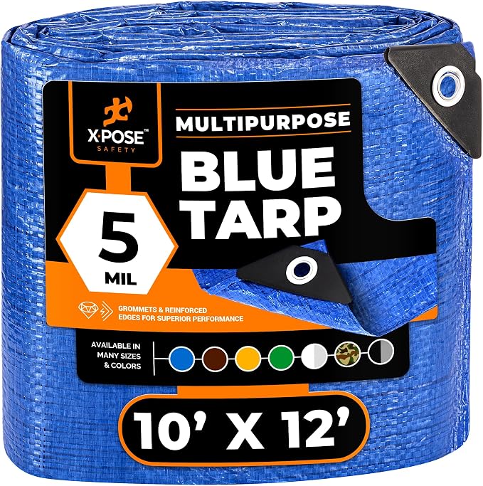 Better Blue Poly Tarp 10' x 12' by XposeSafety