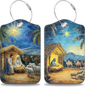 Nativity Scene Set of 2 Luggage Tags by Unknown