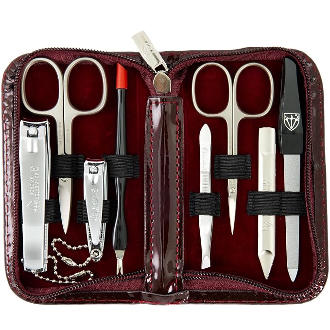 3 Swords Germany – Brand Quality 8 Piece Manicure Pedicure Grooming kit Set by 3+Swords+Germany