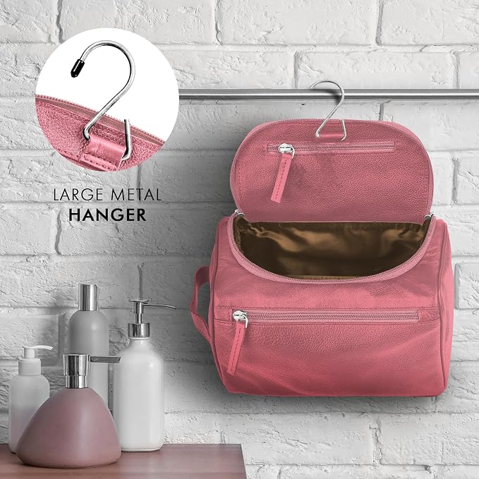 ELIZO Premium REAL Leather Toiletry Bag - Image 8
