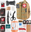 Survival First Aid Kit with Israeli Bandage, Chest Seal, Tactical Military by THRIAID