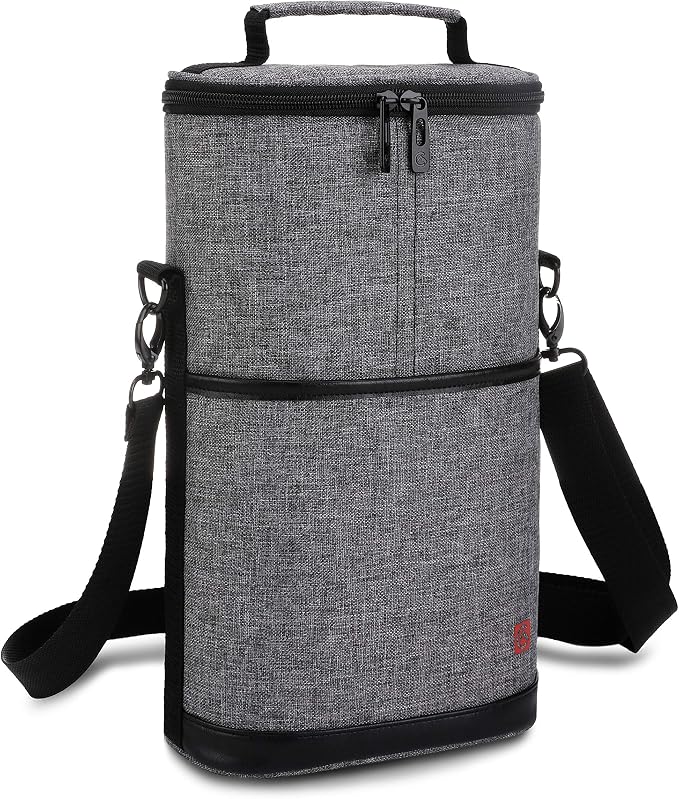 ALLCAMP 2 Bottle Wine Tote Carrier - Image 6