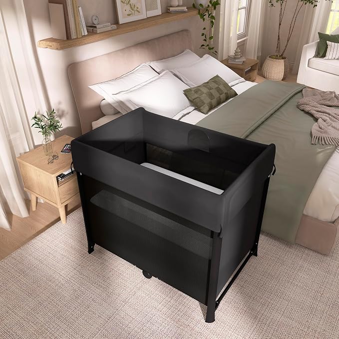 Evolur Zane Portable Playard – Foldable, Removable Mattress - Image 2