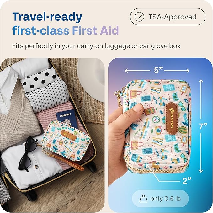 KeepGoing Travel First Aid Kit for Car, Camping and Outdoor Emergencies - Image 3