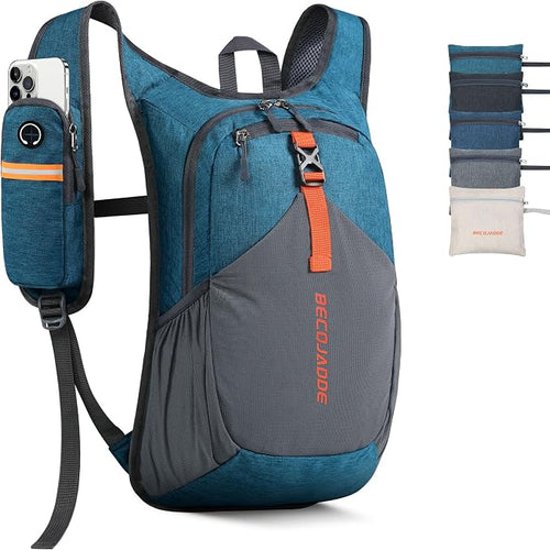 15L Small Hiking Backpack for Men Women Foldable Packable Back Pack Ultralight by BECOJADDE