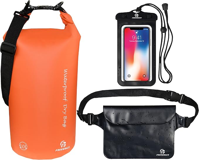Freegrace Waterproof Dry Bags Set Of 3 by Freegrace