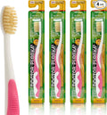 MOUTHWATCHERS Soft Childrens Flossing Manual Toothbrush, Value Pack of 4 by Mouthwatchers