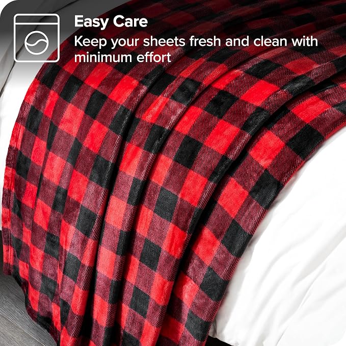 Bare Home Textured Fleece Blanket - Image 7