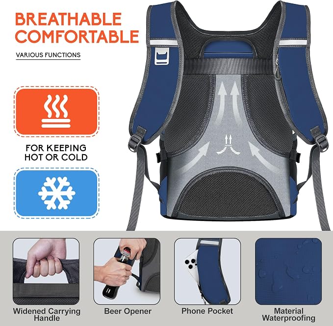 N NEVO RHINO Backpack Coolers Insulated Leak Proof 36/54 Cans, Portable - Image 5