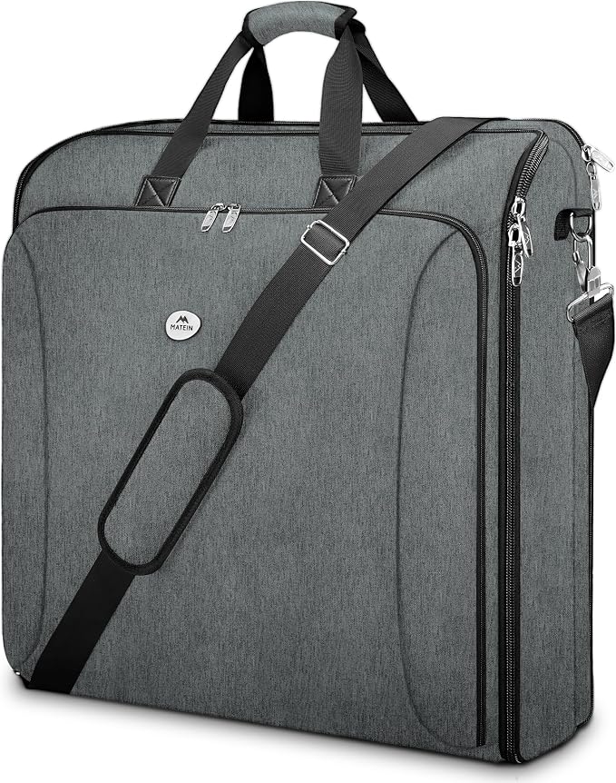 MATEIN Travel Garment Bag, Double Layer Folding Suit Bag by MATEIN