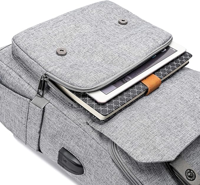 YALUNDISI Vintage Backpack Travel Laptop Backpack - Image 5