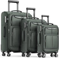 SHOWKOO Luggage Sets 3 Piece Softside Expandable Lightweight Durable Suitcase by SHOWKOO