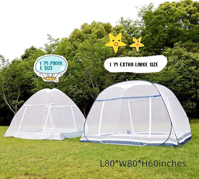 Jsanh Folding Mosquito Net Tent Canopy Curtains - Image 2