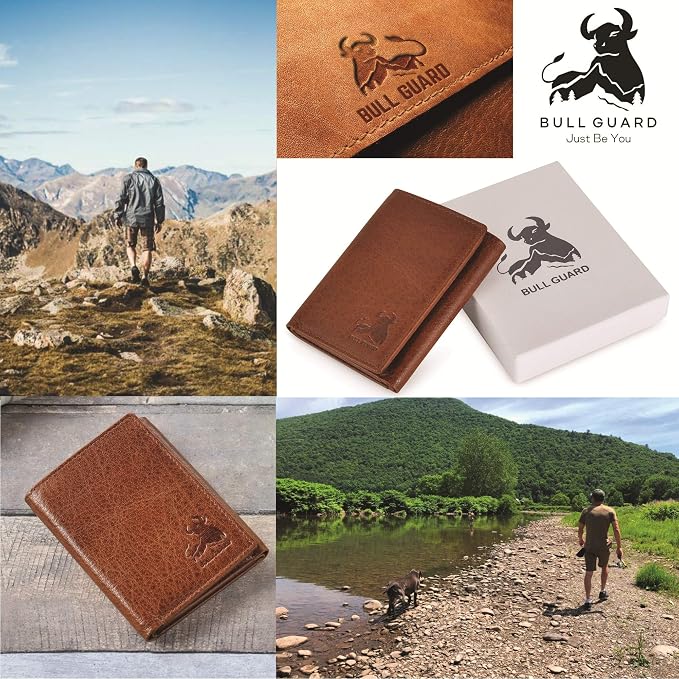 BULL GUARD Leather Trifold Wallets - Image 5