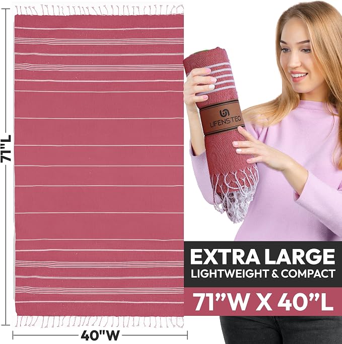 Oversized Sand Resistant Prewashed Turkish Cotton Quick Drying, Lightweight - Image 6