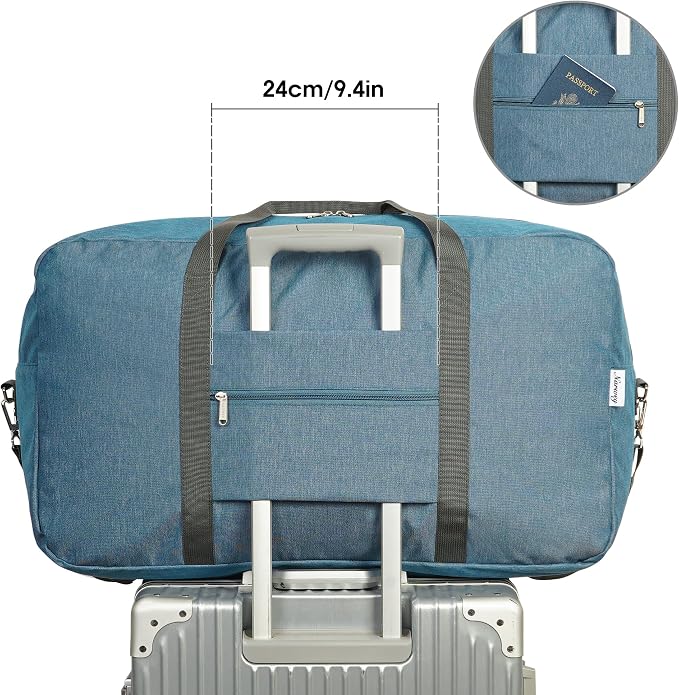 28 inch Extra Large Travel Duffel Bag Foldable Weekender Packable Lightweight - Image 2