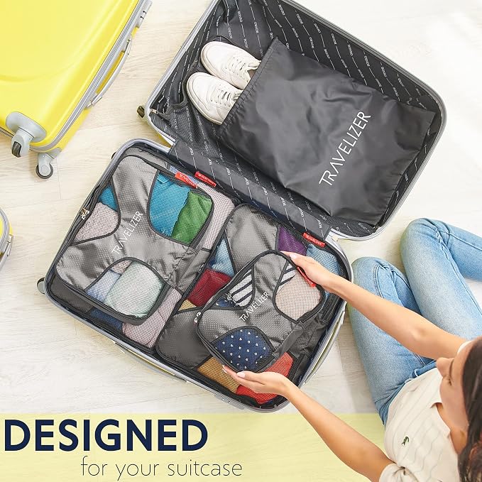 Travel Packing Cubes 5 pcs Luggage Organizer Set - Image 6