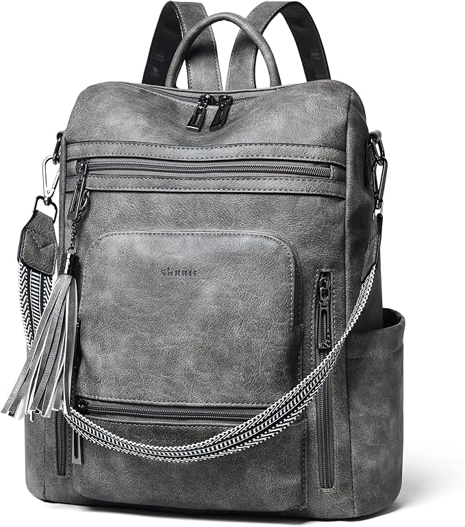Shrrie Vegan Leather Laptop Backpack by Shrrie