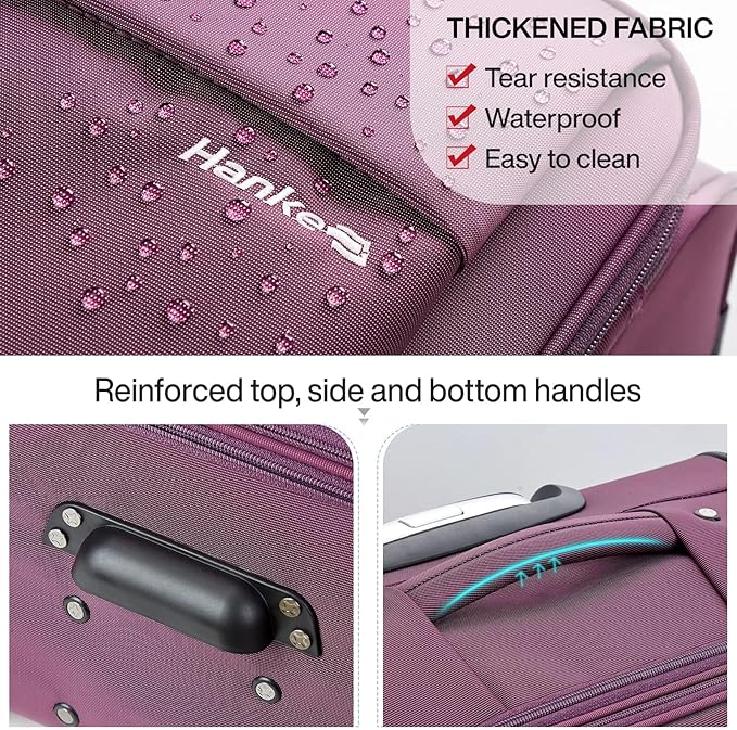 Hanke 20/24/28 Inch 3 Piece Luggage Set - Image 5