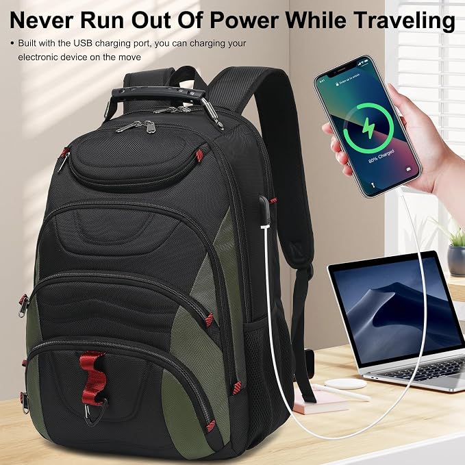 Boavan Laptop Backpack for men, 17.3 inch Laptop Bag - Image 7