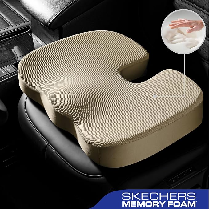 Skechers Memory Foam Seat Cushion, Office Chair Cushion - Image 2