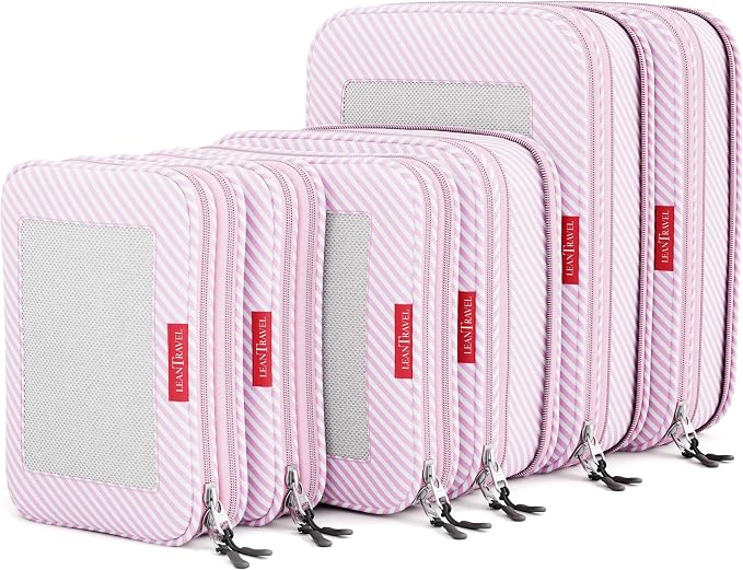 Compression Packing Cubes for Travel Organizers by LeanTravel