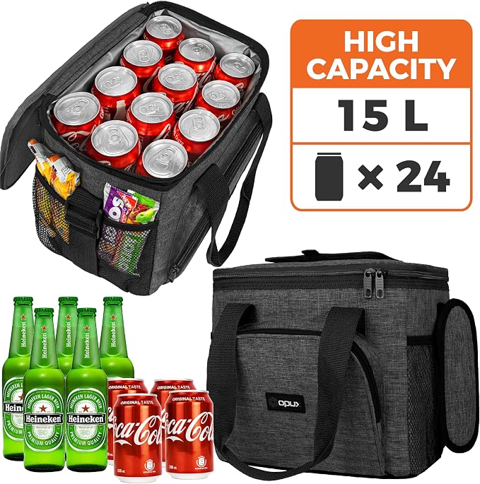 OPUX Soft Cooler Bag, Insulated Collapsible Lunch Cooler Tote - Image 2