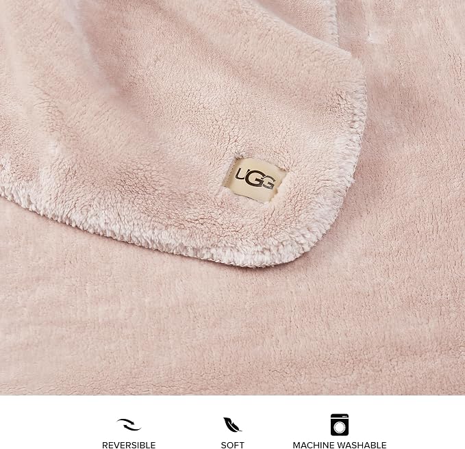 UGG Whitecap Plush Throw Blanket Fleece Lightweight Soft Throw - Image 5