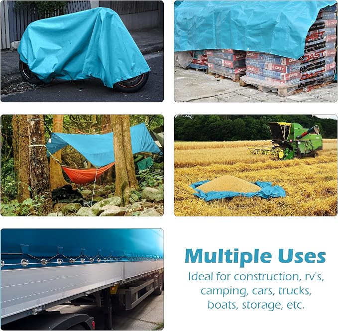 Tarps Heavy Duty Waterproof 12x16-12 mil Thick Camping Tent - Image 6