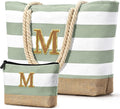Becokan Beach Bag Initial Beach Tote by BecokanBeachBagSpecialist