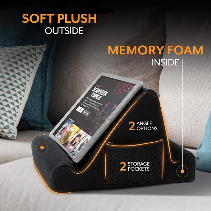 Brookstone - Memory Foam Lap Desk Tablet Holder, Holds Phones, E-Book Readers - Image 5