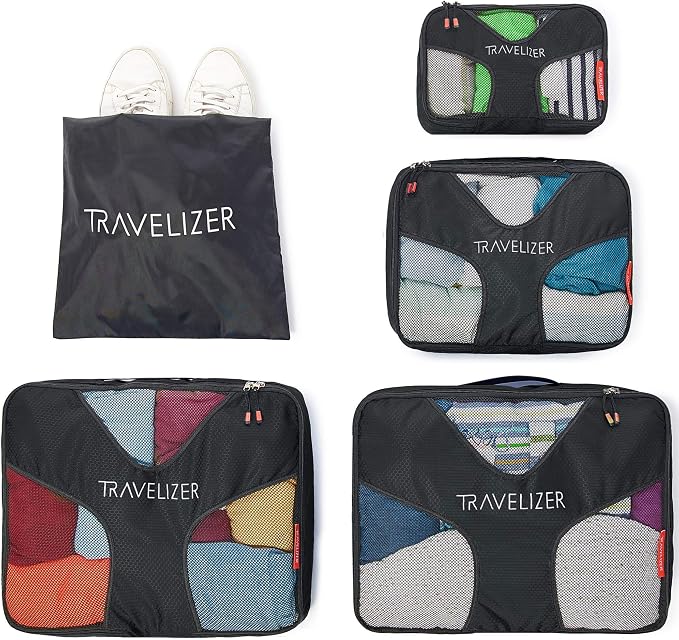 Travel Packing Cubes 5 pcs Luggage Organizer Set - Image 9
