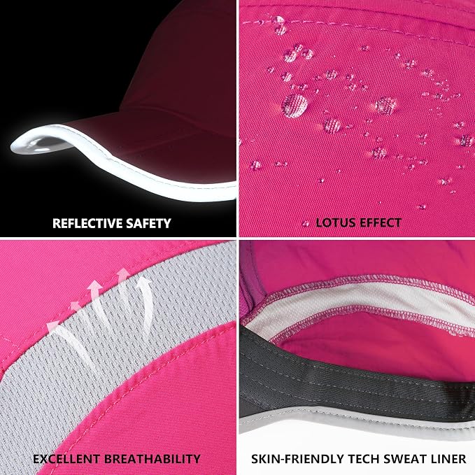 GADIEMKENSD Reflective Folding Outdoor Hat Unstructured Design UPF 50+ Sun - Image 6