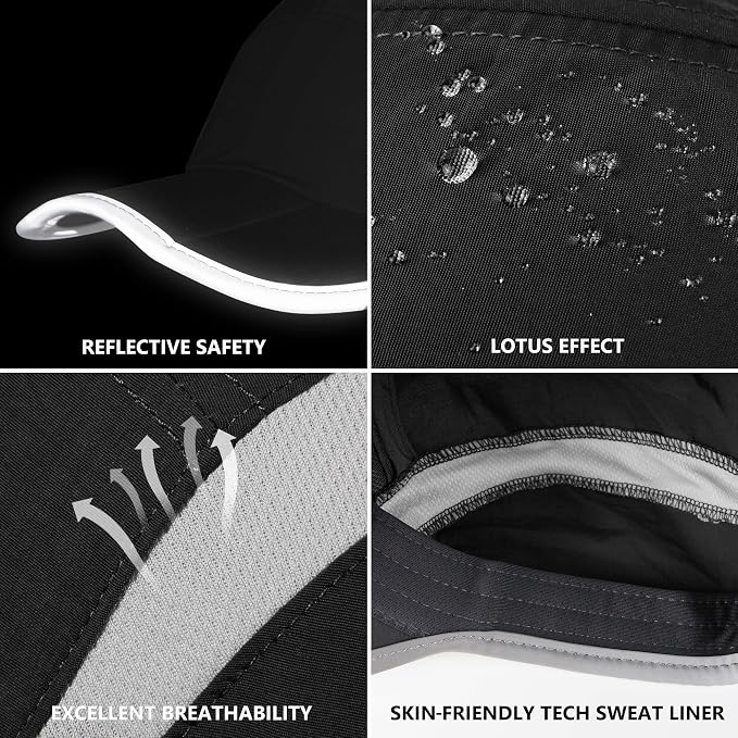GADIEMKENSD Reflective Folding Outdoor Hat Unstructured Design UPF 50+ Sun - Image 6