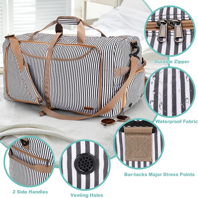 120L Duffle Bag for Travel, Large Foldable Waterproof Travel Duffel Bags - Image 6