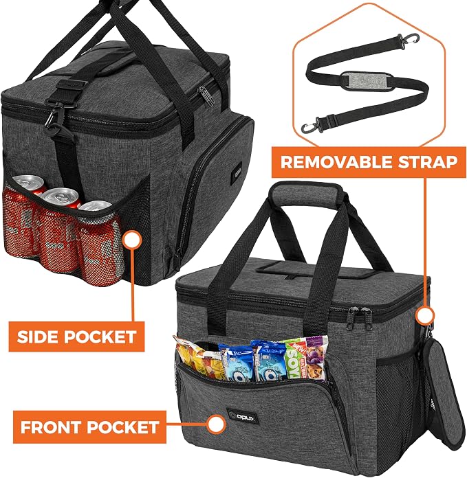 OPUX Soft Cooler Bag, Insulated Collapsible Lunch Cooler Tote - Image 6