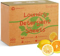 Freelivity Laundry Detergent Sheets, 200 Sheets Lemon Orange by Freelivity