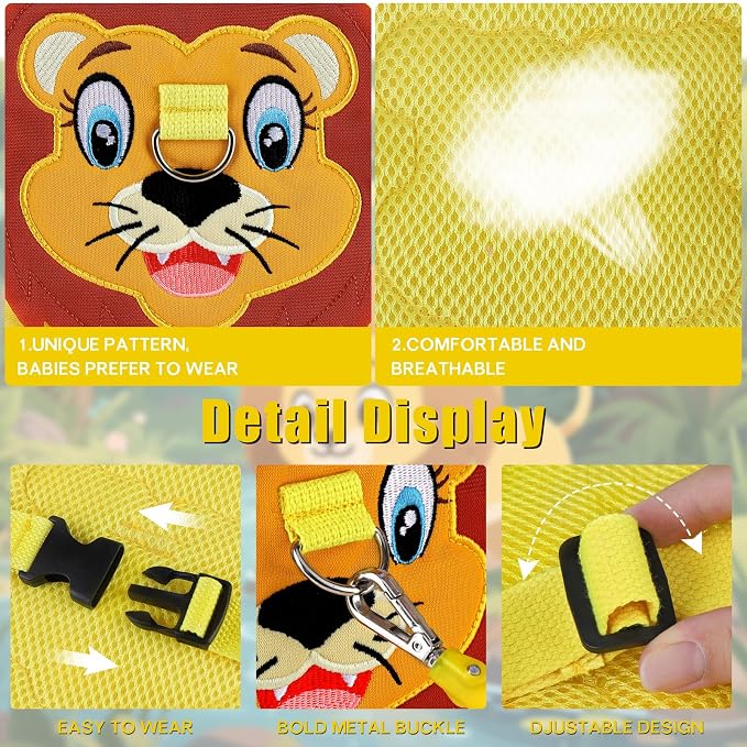 Toddlers Leash + Anti Lost Wrist Link Child Kids Safety Harness Kids Walking - Image 4