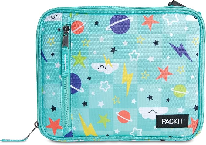 PackIt Freezable Classic Lunch Box, Happy Clouds, Built - Image 2