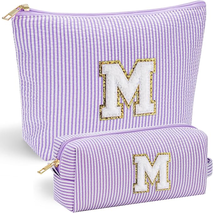 YOOLIFE Purple Cute Travel Makeup Bag by YOOLIFE