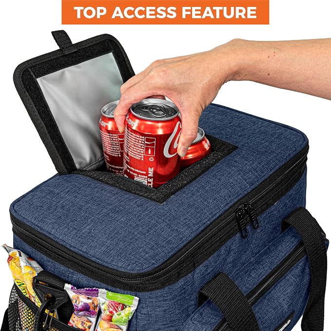 OPUX Soft Cooler Bag, Insulated Collapsible Lunch Cooler Tote - Image 4